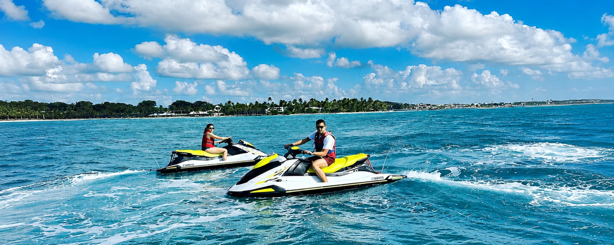 Randonnée en jet ski sur les eaux turquoise de la Guadeloupe